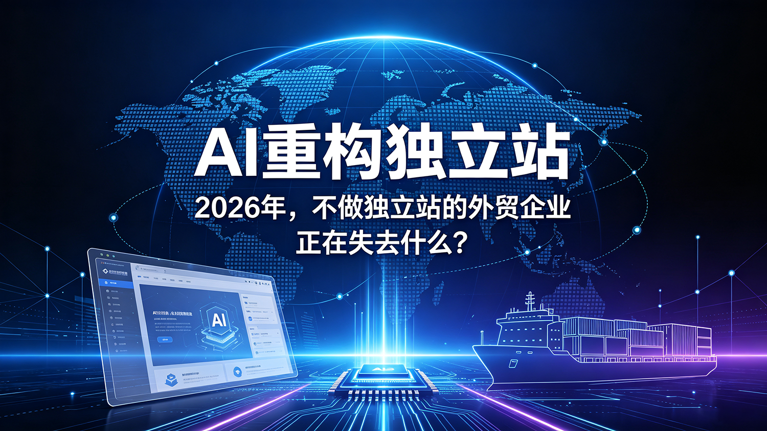 AI重构独立站：2026年，不做独立站的...